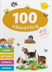 100 užduotėlių 4–5 metų vaikams. Logika, motorika, atmintis, skaičiai
