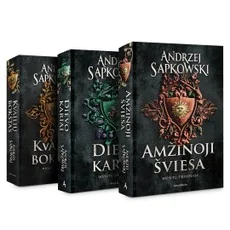 Andrzej Sapkowski 3 knygų rinkinys: Kvailių bokštas + Dievo kariai + Amžinoji šviesa