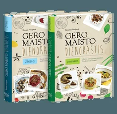 Gero maisto dienoraštis. Pavasaris +  Gero maisto dienoraštis. Žiema. Geros savijautos receptai kiekvienai dienai