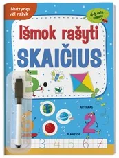 Išmok rašyti skaičius. 4–5 metų vaikams. Su flomasteriu