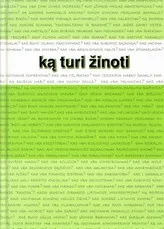 Ką turi žinoti — enciklopedijos-zinynai