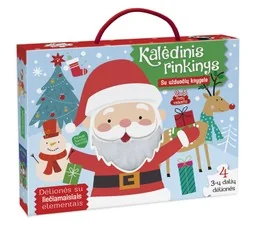 Kalėdinis rinkinys 2–3 metų vaikams su užduočių knygele