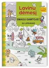 Lavinu dėmesį. Smagu gamtoje! Su lipdukais. 4–5 metų vaikams
