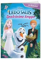 Ledo šalis. Spalvinimas su lipdukais