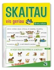 Skaitau vis geriau. 6 metų vaikams, su atsakymais